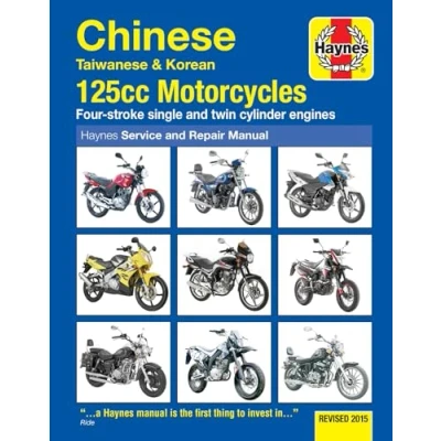 Image of Chinese, Taiwanese &amp; Korean 125cc Motorcycles Haynes Repair Manual (Paperback)
