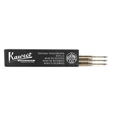 Image of Kaweco G2 Ballpoint Pen Refill Black Pack of 3 1.4mm