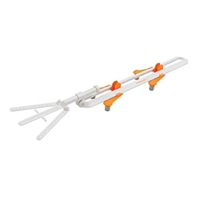 Image of Fiskars Curved Vinyl Alignment Tool, White/Orange