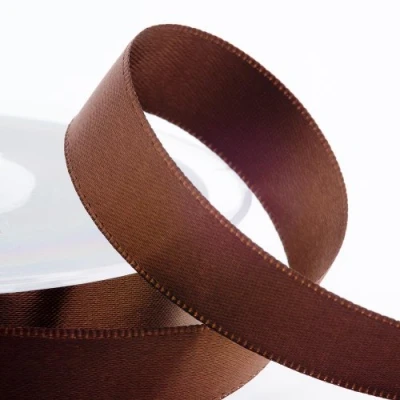 Image of Italian Options Satin Ribbon, 38mm Wide x 25 Metre Roll, Brown