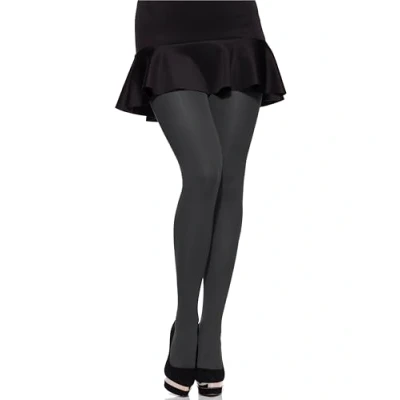 Image of Merry Style Women&#039;s 60 DEN Microfiber Tights Plus Size MS 162 (Graphite, XXXL)