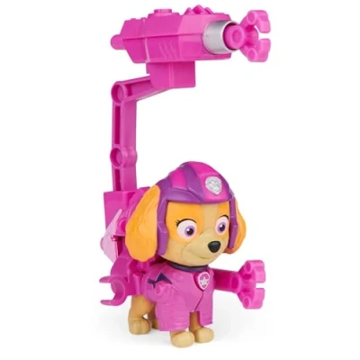 Image of Paw Patrol, Movie Collectible Skye Action Figure with Clip on Backpack and 2 Projectiles, Kids’ Toys for Ages 3 up