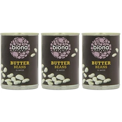 Image of (3 PACK) Biona Organic Butter Beans 400g 3 PACK BUNDLE