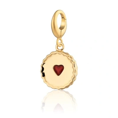 Image of Lily Charmed 18ct Gold Plated Jammie Dodger Charm