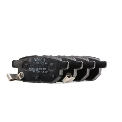 Image of 446612130 Brake pad set BOSCH 0 986 494 328 Low Metallic with acoustic wear warning TOYOTA: Prius III Hatchback, iQ, IV Liftback, LEXUS: CT