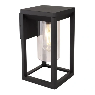 Image of Candela Outdoor Wall Lantern Matt Black IP44 1x E27 2700K