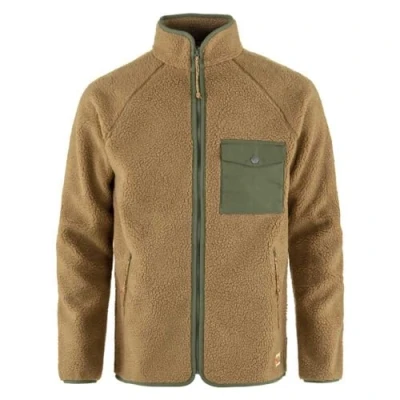 Image of Fjällräven Vardag Fleece jacket, Men&#039;s, Size: Medium, Buckwheat brown/laurel green