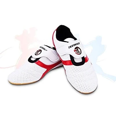 Image of fayengan Taekwondo Shoes,Unisex Sport Martial Arts Shoes Gym Boxing For Kong Fu TaiChi Karate (Color : White, Size 39 EU)