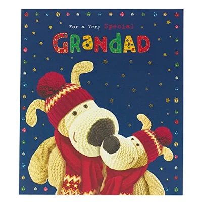 Image of Boofle For A Very Special Grandad Foiled Christmas Greeting Card Cute Xmas Cards