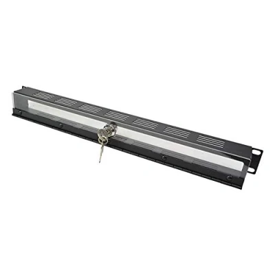 Image of 1U Security Rack Panel with Lock