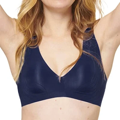 Image of sloggi Women&#039;s Zero Feel N 2.0 EX Bra, True Navy (00YA), L