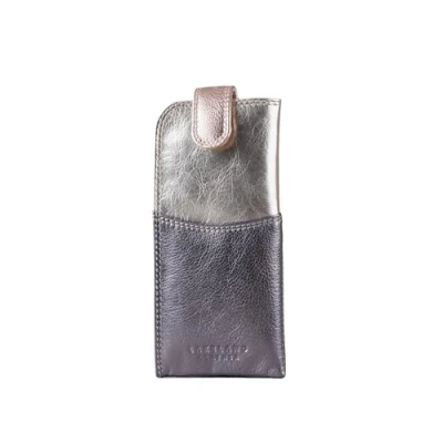 Image of Lakeland Leather Real Glasses Case (Metallic)