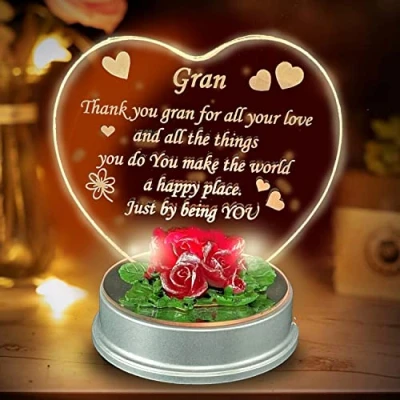 Image of SAFRI Lights Plaque Special Gran Granny Grandma Grandmother Gift Ornaments Christmas Xmas Mothers day Birthday Anniversary Present