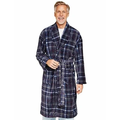 Image of Champion Men&#039;s Thermal Fleece Dressing Gown Bayswater Navy