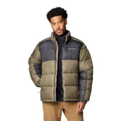 Image of Columbia PIKE LAKE Jacket Winter jacket, Men&#039;s, Size: Small, Stone green/shark