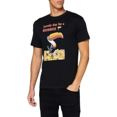 Image of Guinness Men&#039;s G1296 T Shirt, Black, XXL