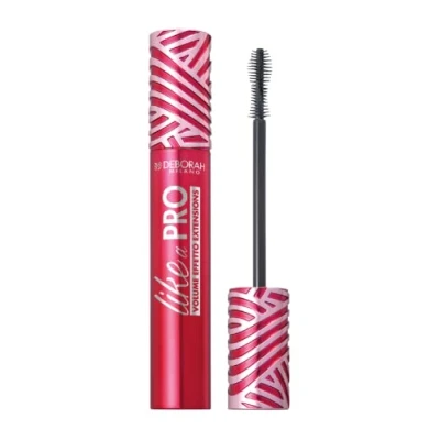 Image of Deborah Milano Like a Pro Mascara Gives Extra Volume and Infinite Length to Lashes That are Defined Multiplied, Extension Effect, 12ml