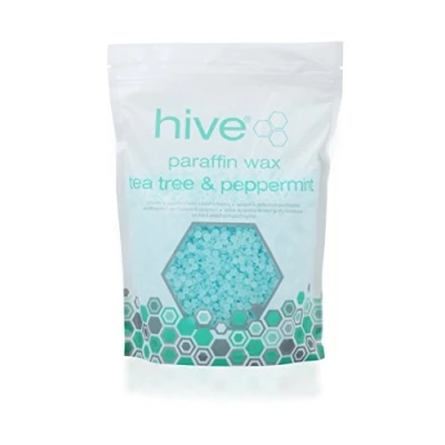 Image of Hive 700 grams Pellets Tea Tree Peppermint Paraffin Wax Beauty Salon SPA Skin Care CODE: HOB5577