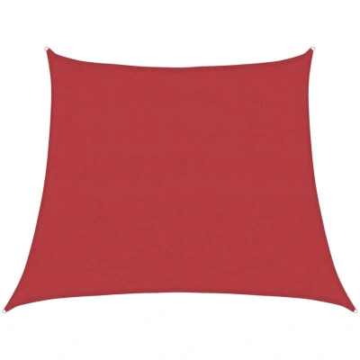 Image of vidaXL Sunshade Sail 160 g/m² Red 3/4x3 m HDPE
