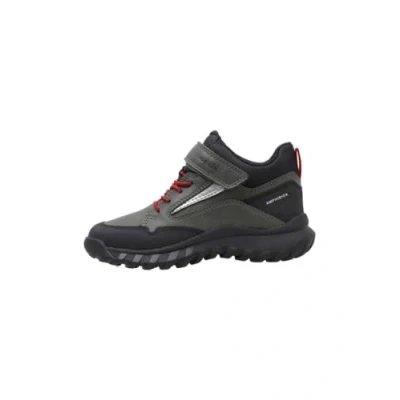 Image of Geox J SIMBYOS BOY B ABX Sneaker, Dk Green Red, 3 UK