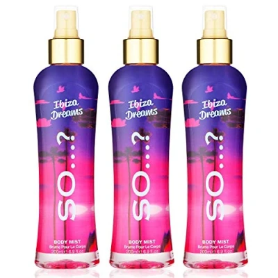 Image of So…? Summer Escapes Womens Ibiza Dreams Body Mist Fragrance Spray 200ml Bundle (Pack of 3)