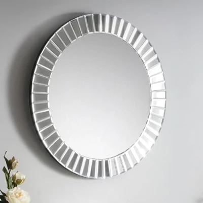 Image of Julian Bowen Sonata Round Wall Mirror, Glass,Height: 60, Width: Depth: 2cm