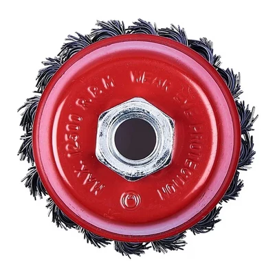 Image of Amtech 80mm (3&quot;) Twist Knot Wire Cup Brush