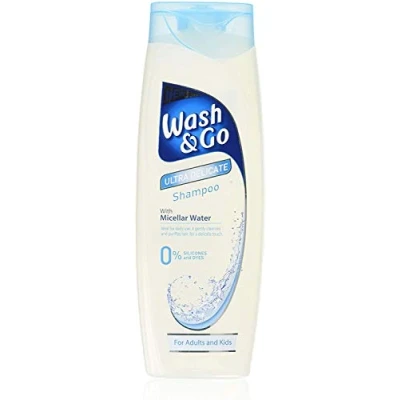 Image of Wash &amp; Go Ultra Delicate Shampoo with Micellar Water 400ml