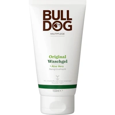 Image of BULLDOG Skin care for men, original wash gel, moisturising and soothing facial cleansing, 150 ml