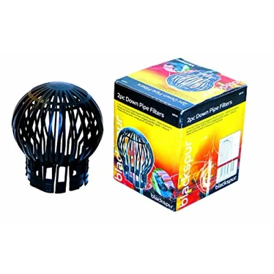 Image of 2 PIECE DOWN PIPE GUTTER BALLOON GUARD FILTERS STOPS BLOCKAGE OF LEAVES