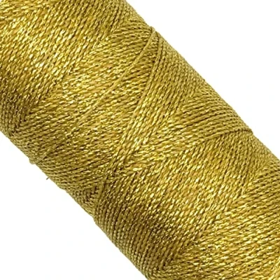 Image of Linhasita Waxed Thread Spool 100 g / 170 m 1 mm Thick Polyester Macrame 30 Colours (Gold)