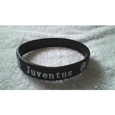Image of JUVENTUS black and white silicone wristband