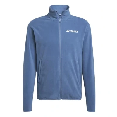 Image of adidas Men&#039;s Terrex Multi Essentials Full Zip Fleece Jacket, wonder steel, XS