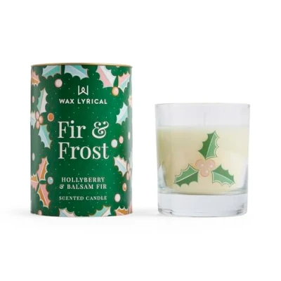 Image of Wax Lyrical Fir &amp; Frost Candle, Up to 42hrs, Ivory