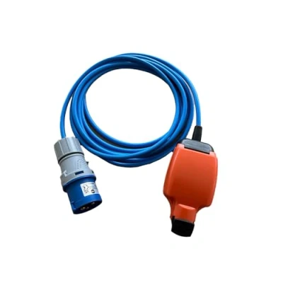 Image of K M Electronics CARAVAN CAMPING TENT 16A PLUG 13A SOCKET HOOK UP ADAPTOR LEAD CABLE (20M)