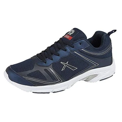 Image of Mens Trainers Lace Up Lightweight Memory Foam Running Jogger Gym Shoes Size Blue UK 9