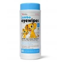 Image of SHARPLES Petkin Jumbo Eye Wipes 80pcs pack of 1