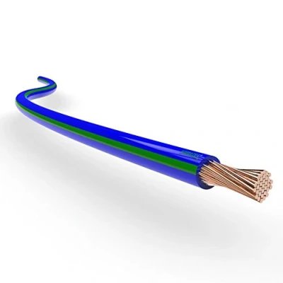 Image of AUPROTEC Automotive Wire 1.00 mm² Thin Wall Cable length 5m or 10m choice: (5m metre (AWG 18) copper wire, blue green)