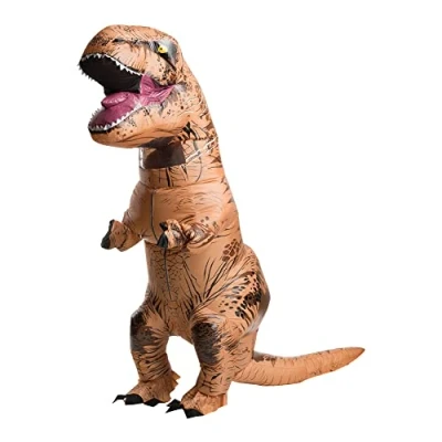 Image of Rubie&#039;s 810481NS000 World JURASSIC TREX ADULT COSTUME, Men, Multi, One Size