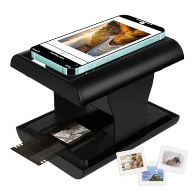 Image of Mobile Film Scanner 35 mm, Positive and Negative Slide for Scanning Storage, Photo Digitizing