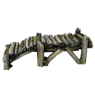 Image of Classic Pet Products Wooden Bridge 190Mm Aquarium Ornament