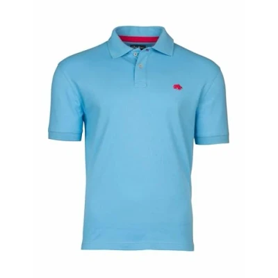 Image of Raging Bull Classic Organic Polo Shirt Sky Blue