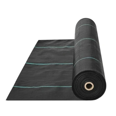 Image of VEVOR 4FTx250FT Premium Heavy Duty Weed Barrier Landscape Fabric, 5OZ Woven Geotextile Fabric Under Gravel, High Permeability for Blocker Mat, Driveway Control Garden Cloth