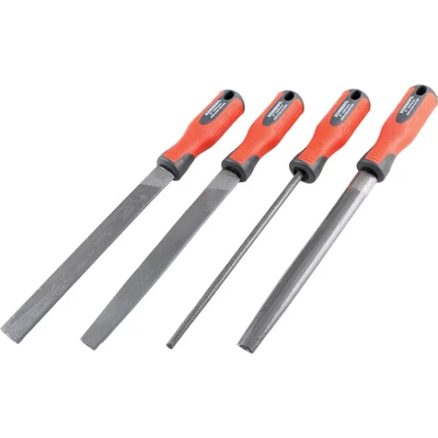 Image of Kennedy 250MM (10&#039;&#039;) 4 Piece Second Cut Engineers File Set with Handles
