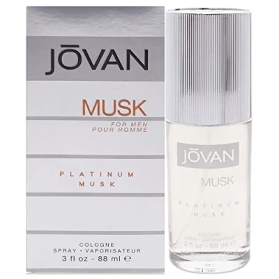 Image of Jovan Platinum Musk Mens Gents Cologne Spray 88 ml 2 Pack