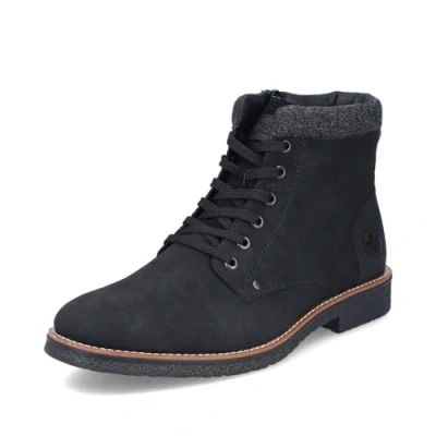 Image of Rieker Men Ankle Boots 33640, Men&#039;s Lace up Boot,Low Boots,Chukka Boot,Short Boots,lace Boot,Black (Schwarz / 01),43 EU 9 UK