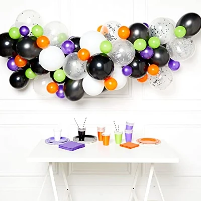 Image of Amscan 9911773 Halloween DIY Latex Balloon Arch Garland Kit 70 Pieces