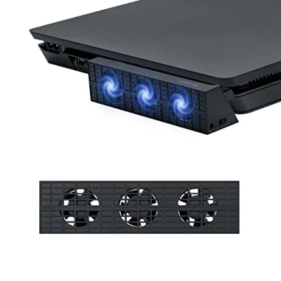 Image of Mcbazel DOBE Intelligent External Auto Temperature Control 3 Fan Cooling Cooler for PS4 Slim Gaming Console (NOT or Pro)