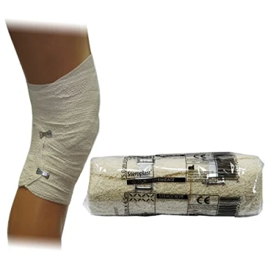 Image of Steroplast Sterocrepe Premium Heavy Weight Crepe Bandage Dressings CE Approved, 15cm x 4m (2 Pack)