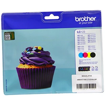 Image of Brother LC123 Value Multipack Black/Cyan/Magenta/Yellow (Pack Of 4).